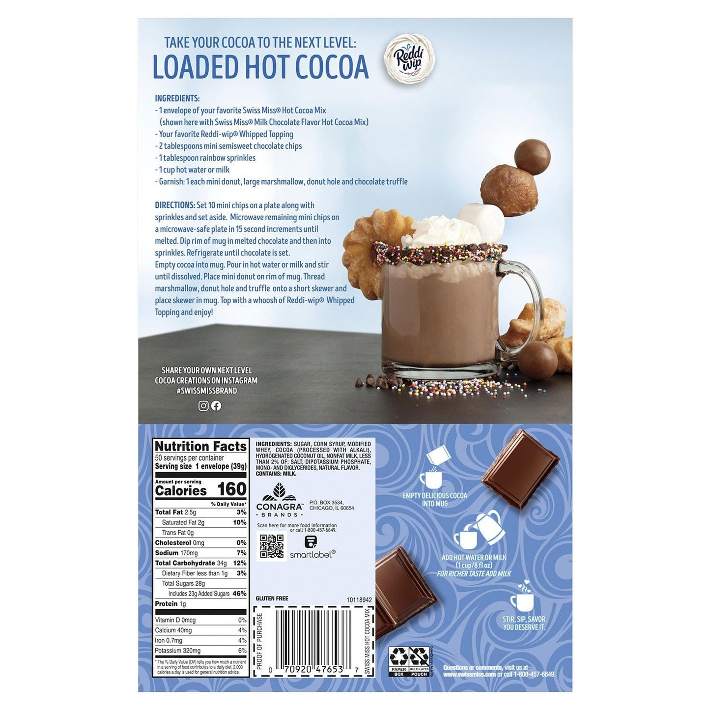 Swiss Miss Milk Chocolate Hot Cocoa Mix, 50 ct.