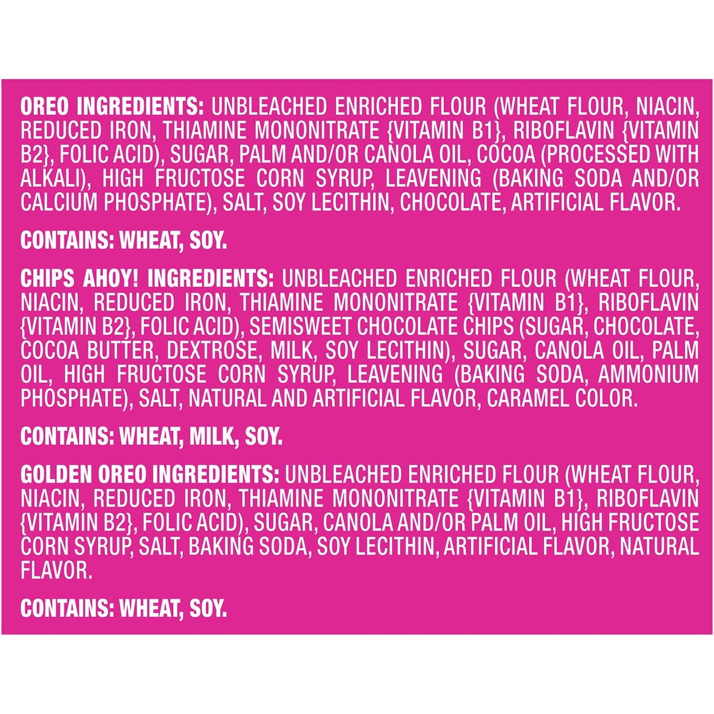 Nabisco Sweet Treats Variety Pack, 60 pk.