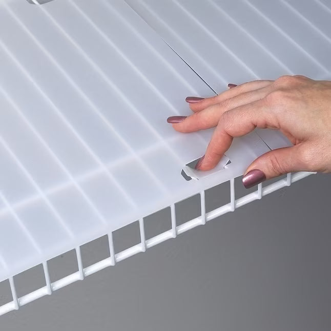 ClosetMaid 120-in x Clear Shoe storage