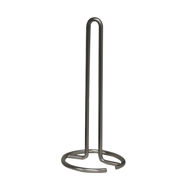 Style Selections Brushed Nickel Metal Freestanding Paper Towel Holder