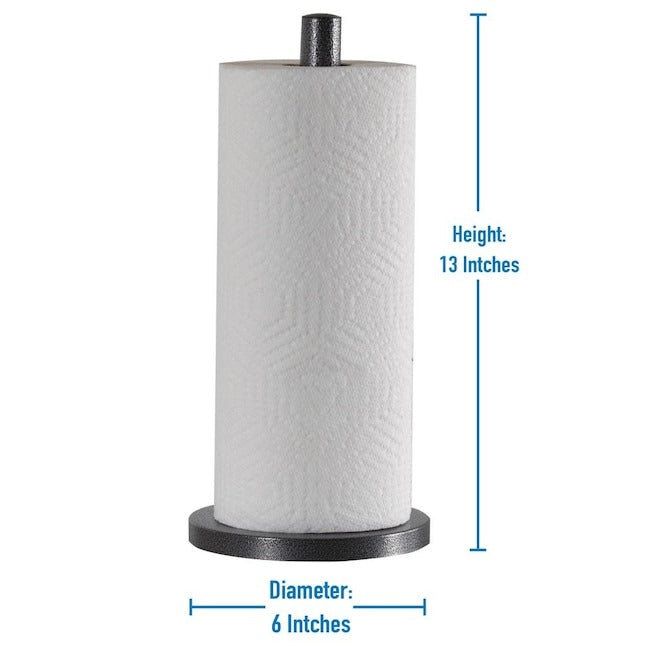 Laura Ashley Grey Metal Freestanding Paper Towel Holder