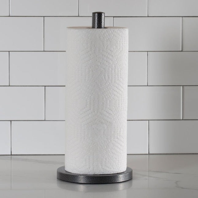 Laura Ashley Grey Metal Freestanding Paper Towel Holder