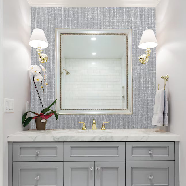 Simplify 120-in x 1-1/4-ft Grey Linen Shelf liner