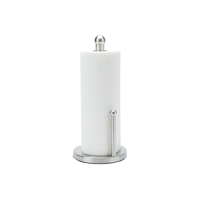 Kitchen Details Silver Metal Freestanding Paper Towel Holder