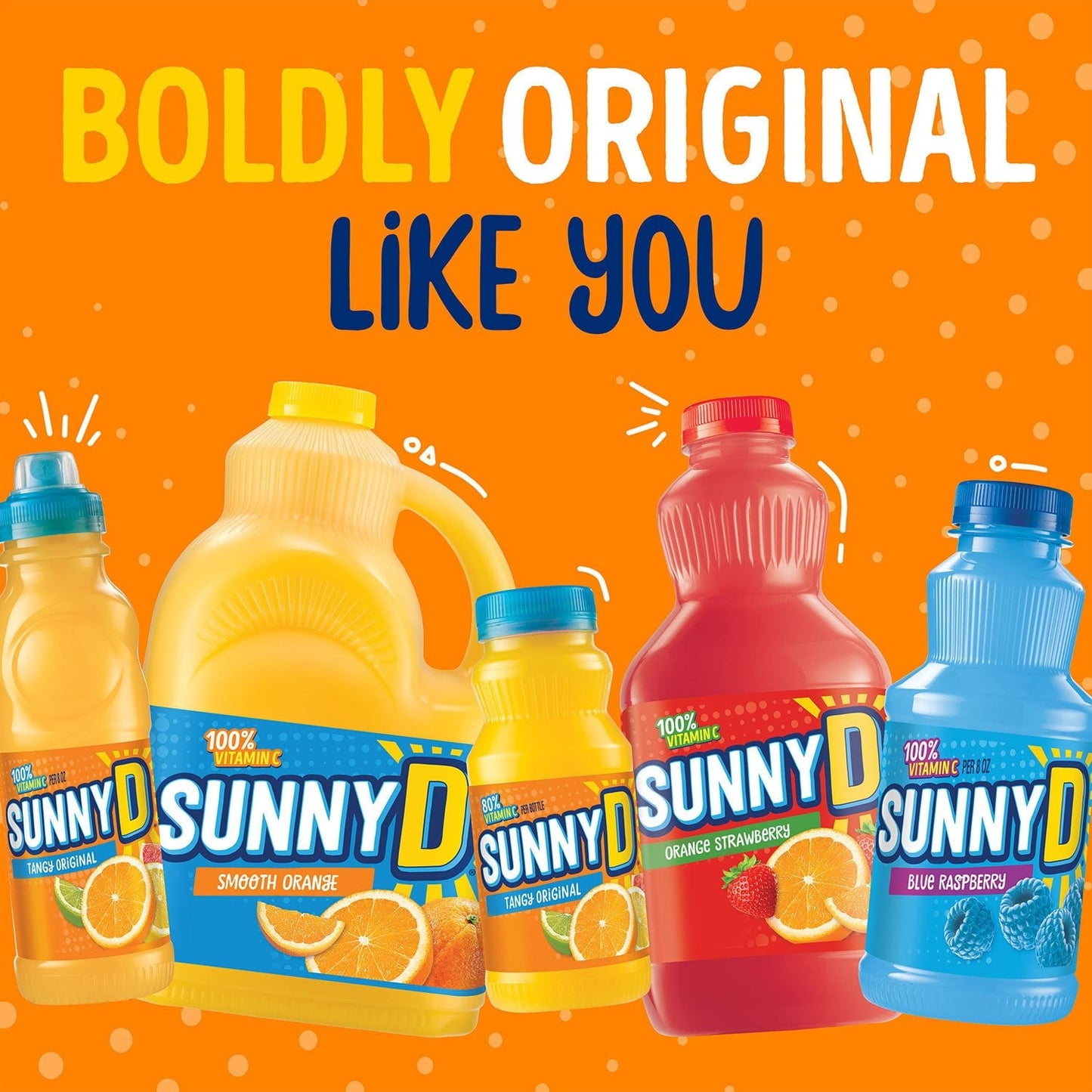 SunnyD Tangy Original Orange Flavored Citrus Punch, 6.75 fl. oz., 24 pk.