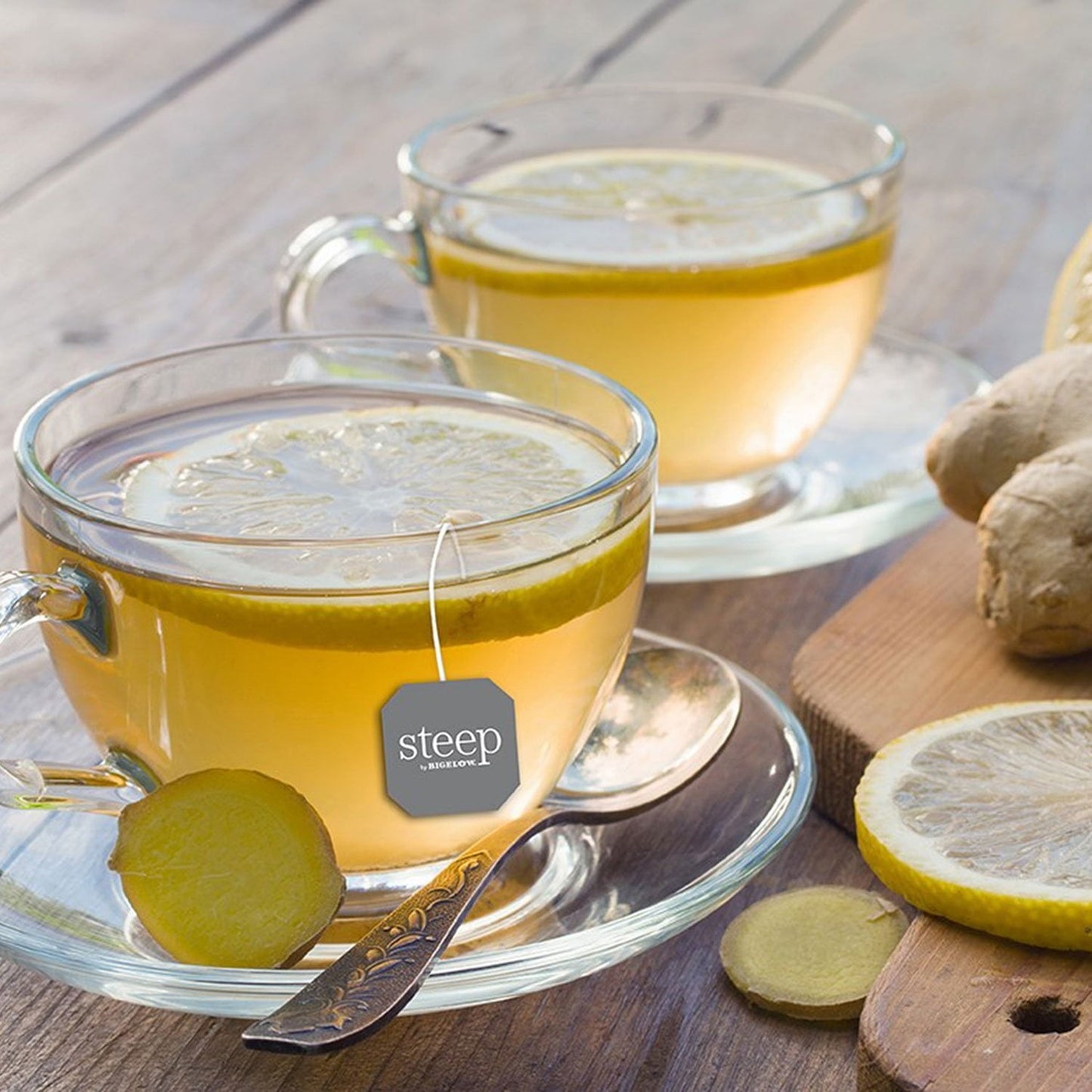 Steep by Bigelow Lemon Ginger Herbal Tea 60 ct.