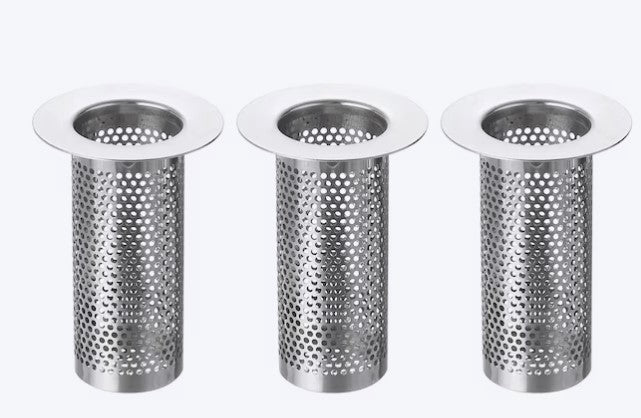 Stainless Steel Bathroom Sink Strainer – 3 Pack, Anti-Clog Drain Filter