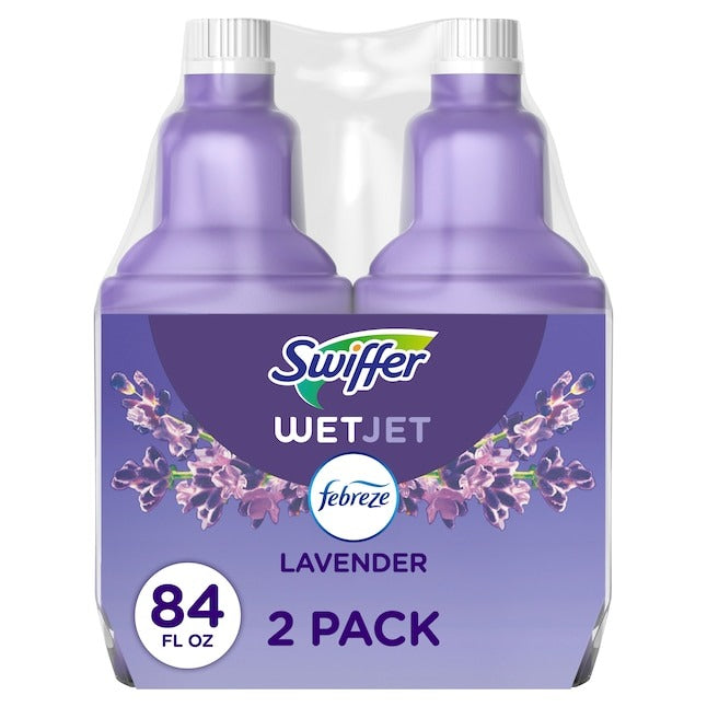 Swiffer WetJet Refill Lavender Liquid Floor Cleaner 2 -Count