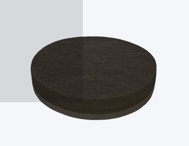 3/4 Inch Round Felt Furniture Pads – Brown, 16 Pack
