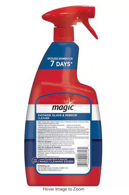 28 oz. Glass Cleaner Spray for Shower and Mirror