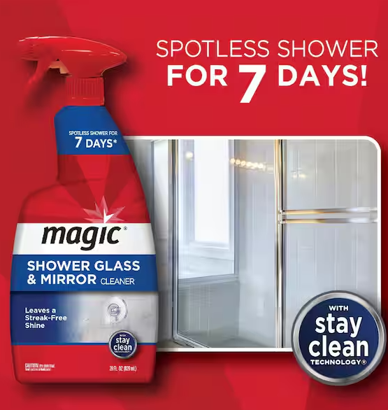28 oz. Glass Cleaner Spray for Shower and Mirror