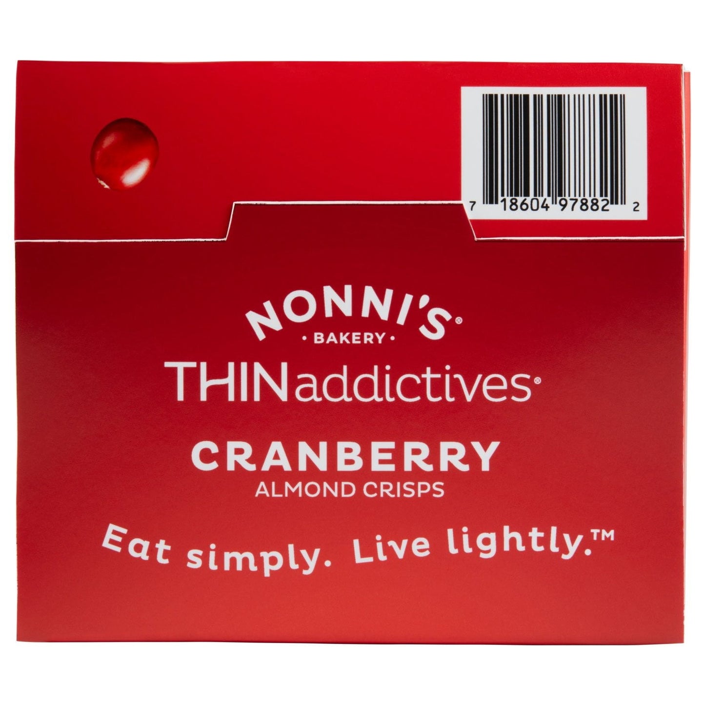 Nonni's THINaddictives Cranberry Almond Crisps 15 pk.