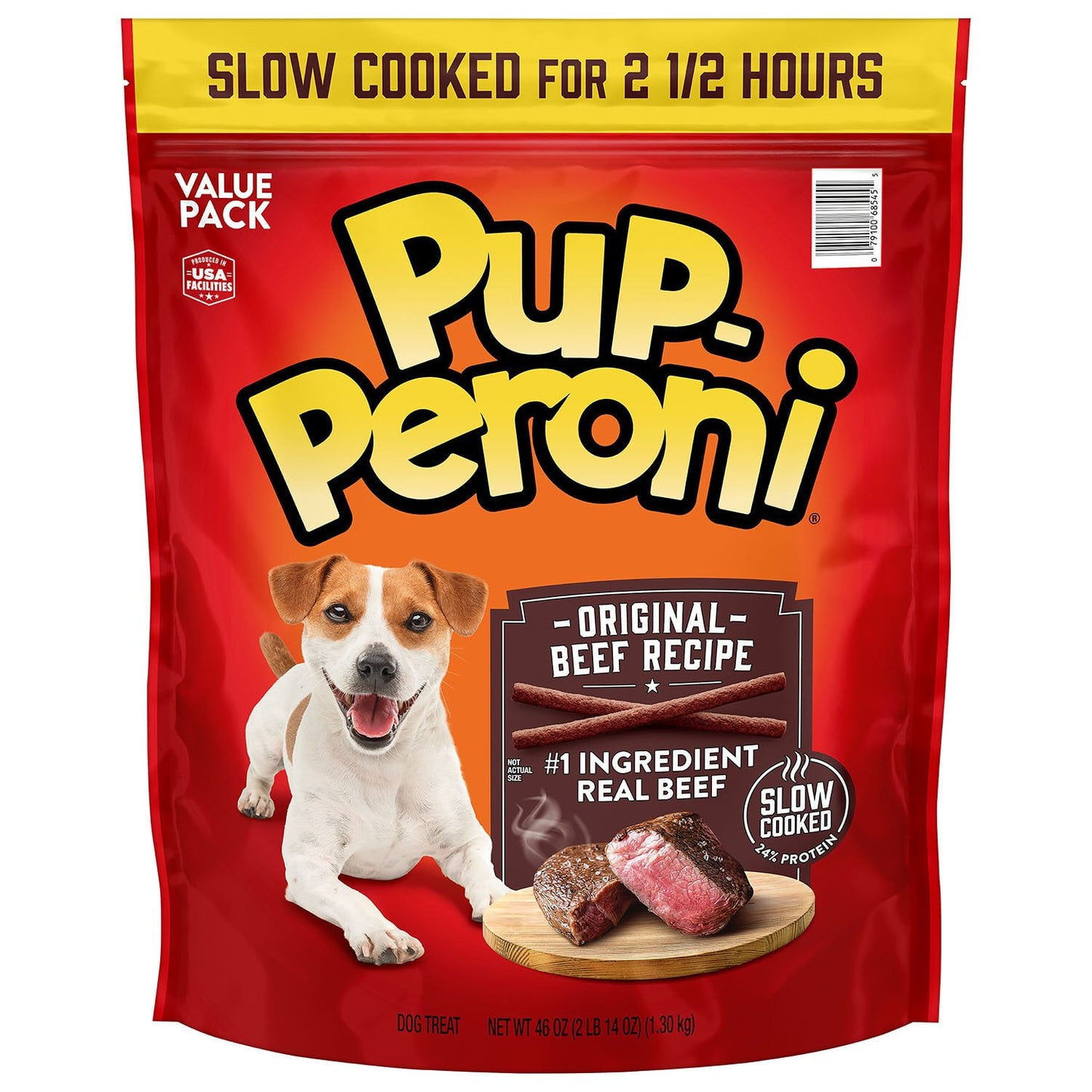 Pup-Peroni Original Dog Treats with Real Beef – 46 oz Value Pack