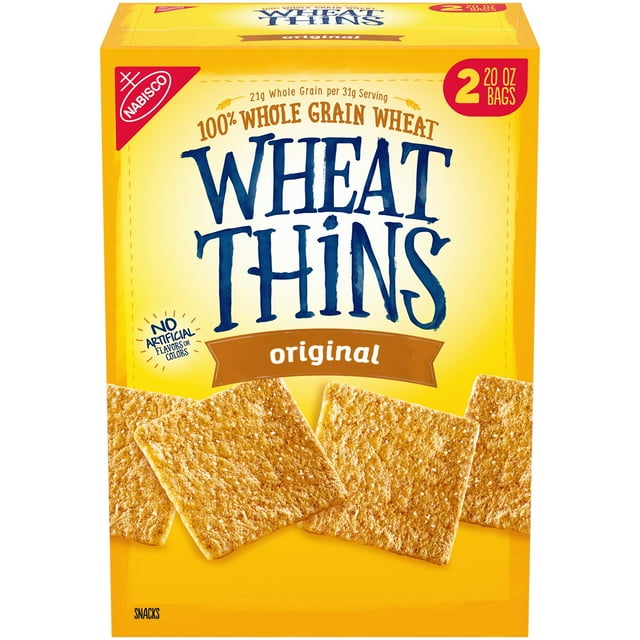 Wheat Thins Original Whole Grain Wheat Crackers – 40 oz Family Size