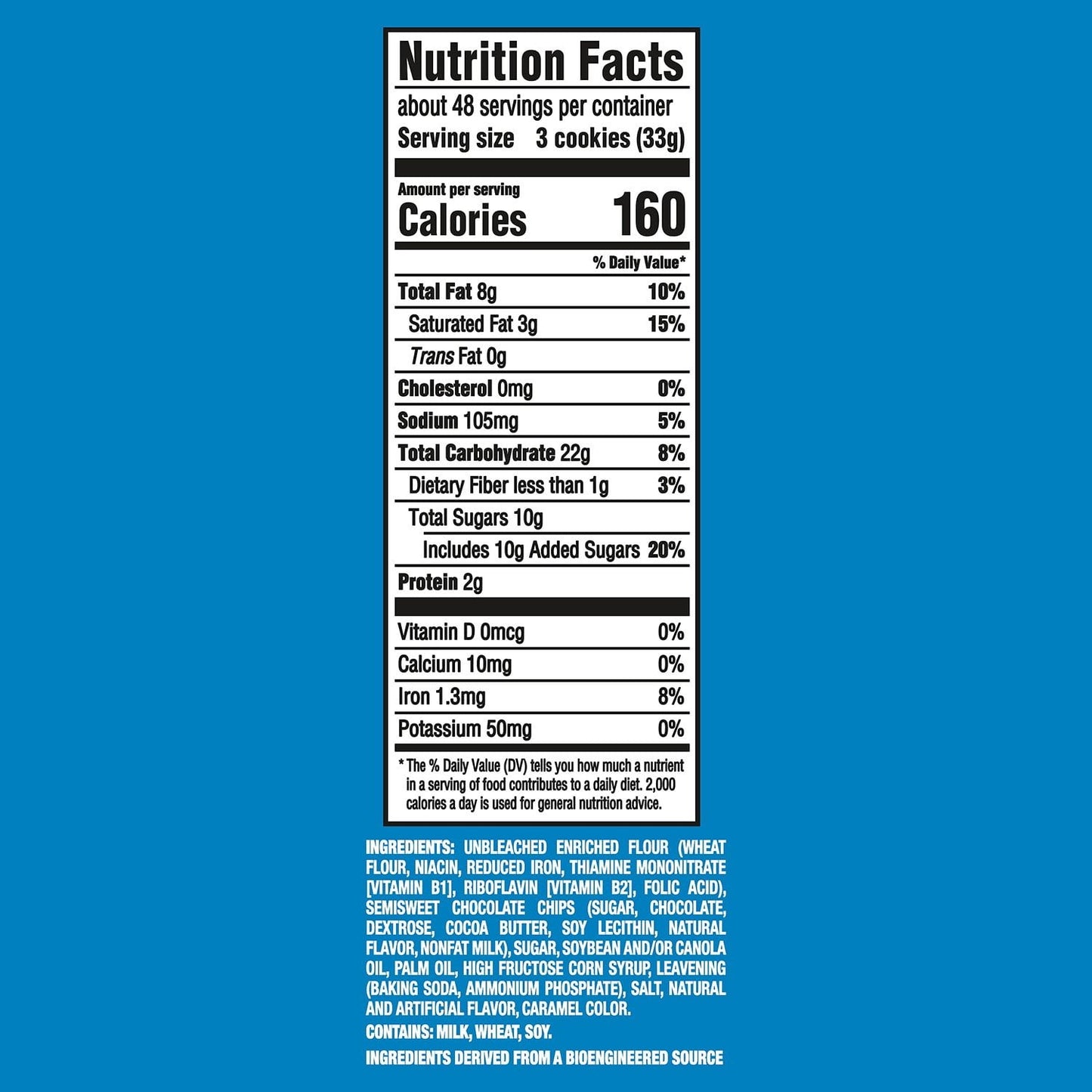 Chocolate Chip Cookies Bulk Pack, 3 Packs (54.6 oz Total)
