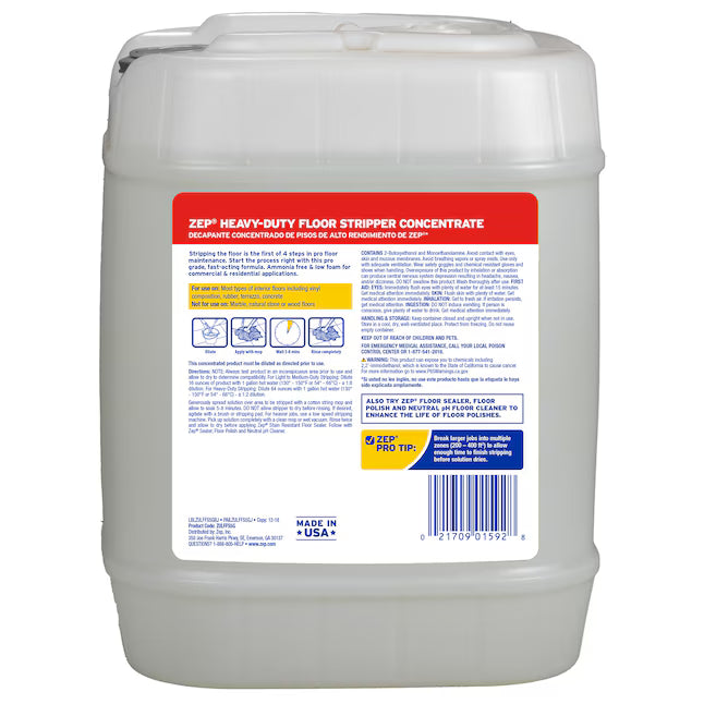 Zep Heavy-Duty Floor Stripper Concentrate Liquid Floor Cleaner -Gallon