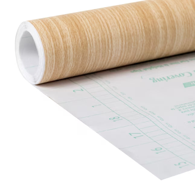 Duck EasyLiner Removable Adhesive 20-in x 15-ft Natural Oak Shelf liner