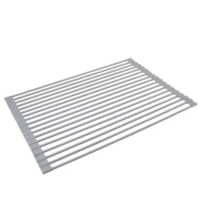 Kitchen Details 12.99-in W x 20.47-in L x 0.26-in H Stainless steel Dish rack