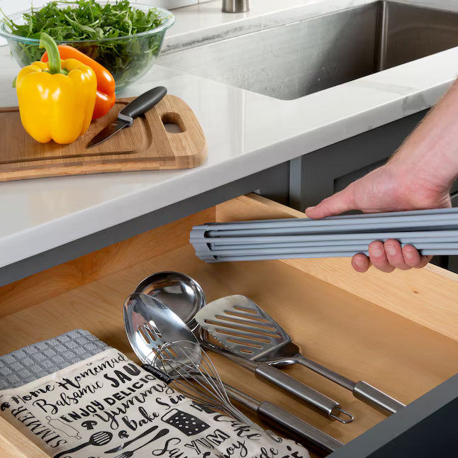 Kitchen Details 12.99-in W x 20.47-in L x 0.26-in H Stainless steel Dish rack