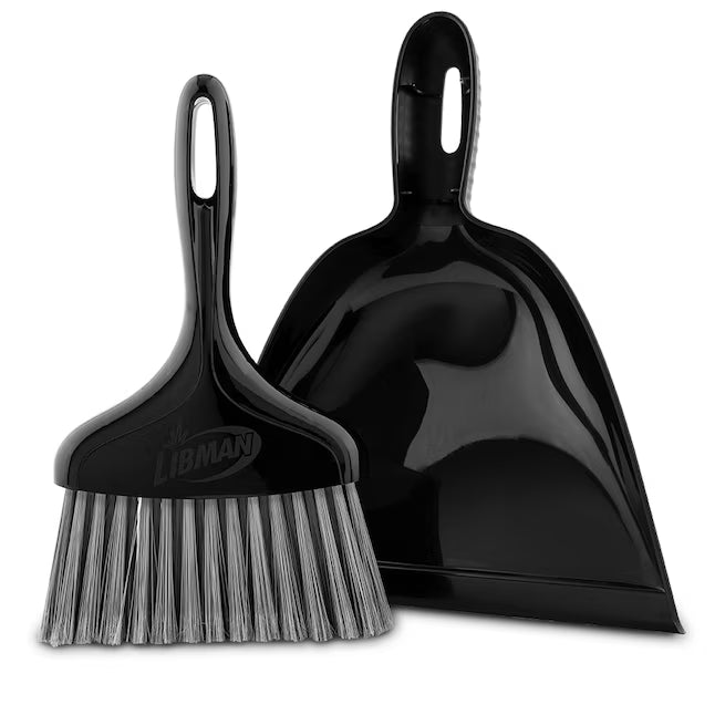 Libman Plastic Whisk Broom and Dust Pan Handheld dustpan with brush