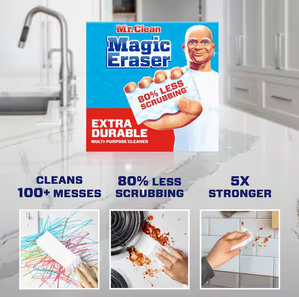 Extra Durable Magic Erasers Multi-Purpose Cleaning Sponge (10 Count)