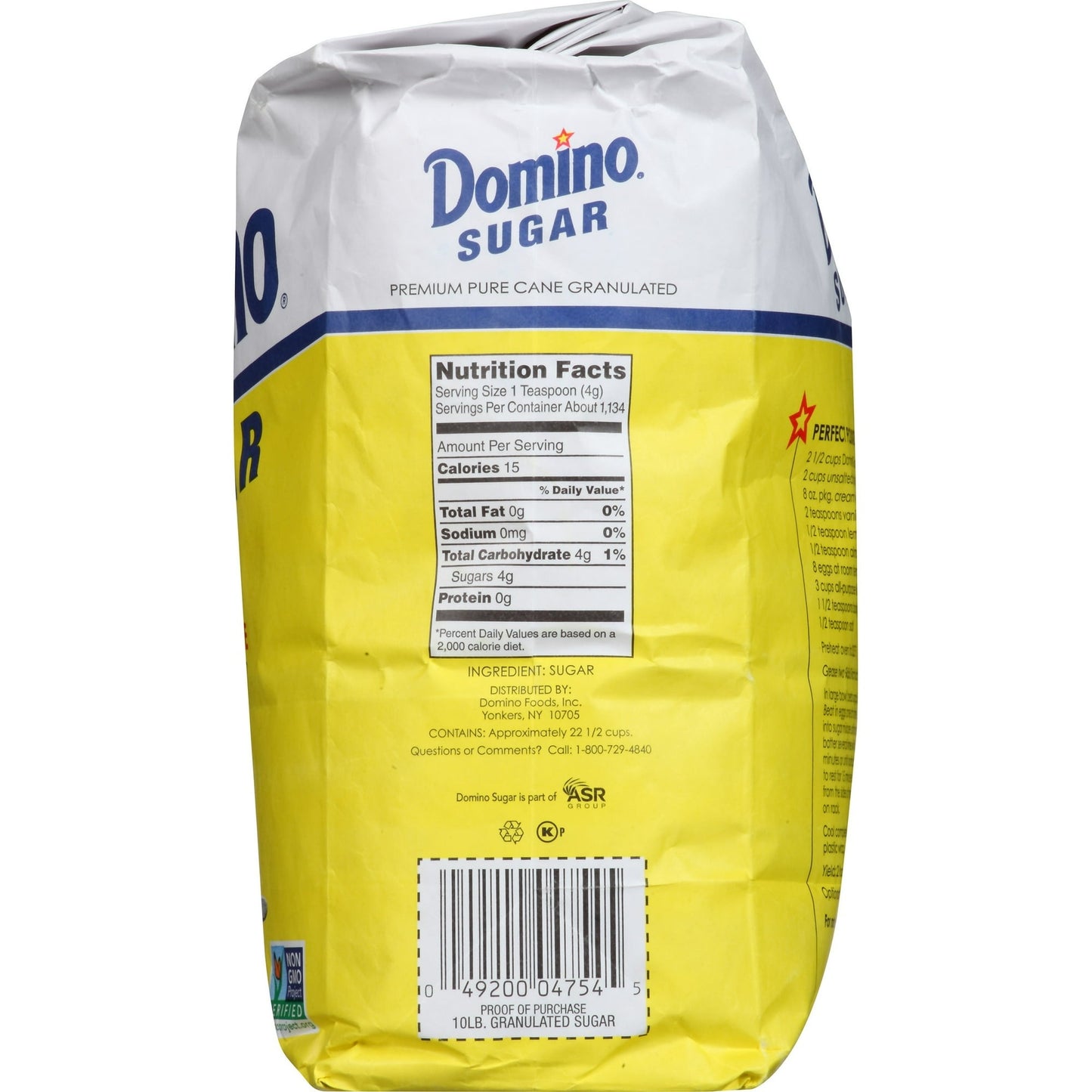 Domino Granulated Sugar – Pure White Sugar for Baking, Cooking & Beverages