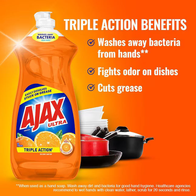 AJAX 28-fl oz Orange Dish Soap