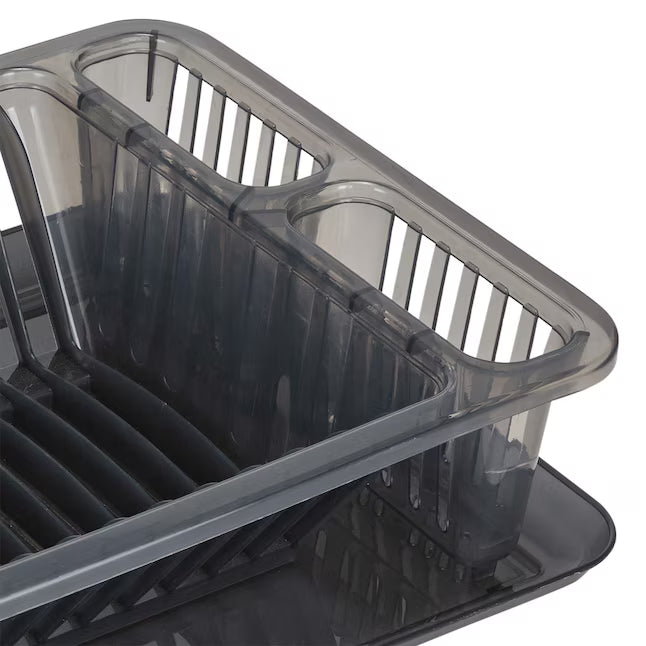 Kitchen Details 11.02-in W x 18.11-in L x 3.54-in H Polypropylene Dish rack and drip tray