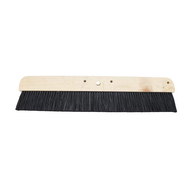 Marshalltown Wood Backed Concrete Broom 1-in x 24-in Plastic Asphalt Brush