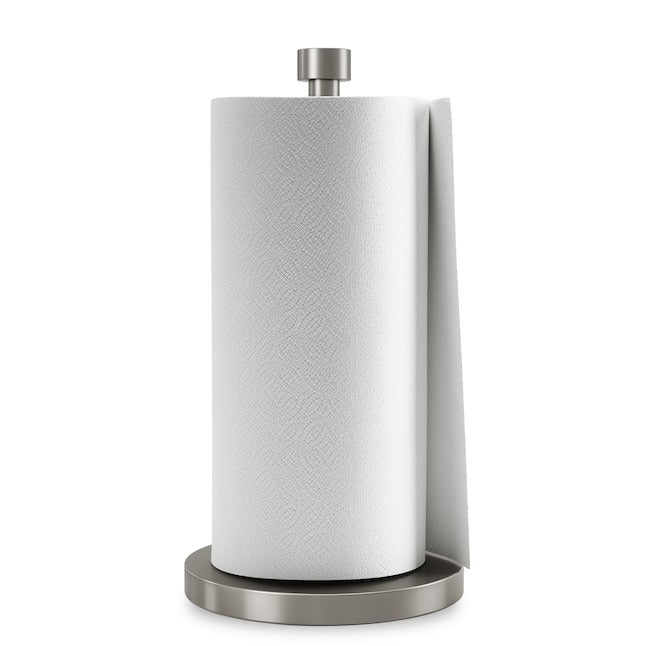 Style Selections Nickel Metal Countertop Paper Towel Holder