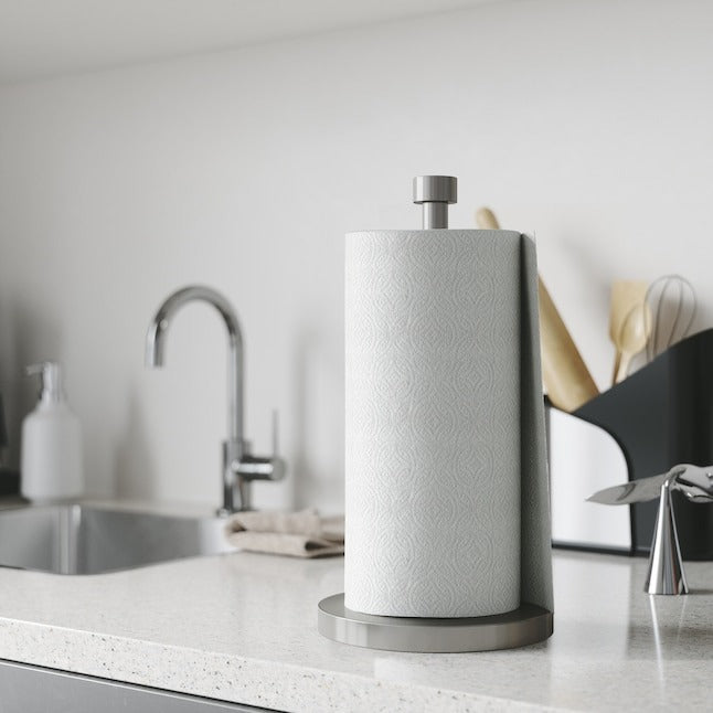 Style Selections Nickel Metal Countertop Paper Towel Holder