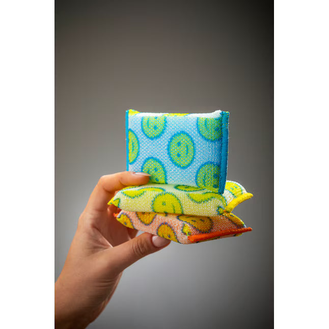 Scrub Daddy Scour Daddy Polymer foam Scouring pad 3 -Pack