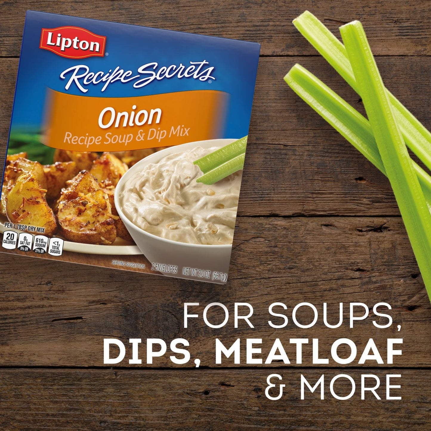 Lipton Onion Recipe Soup & Dip Mix — 6 Pack (2 oz Each)
