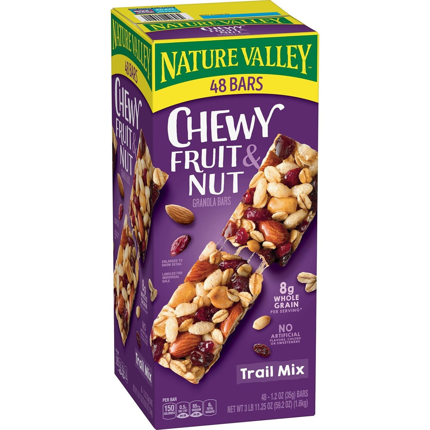 Nature Valley Chewy Trail Mix Fruit & Nut Granola Bars – 48 Count Bulk Pack