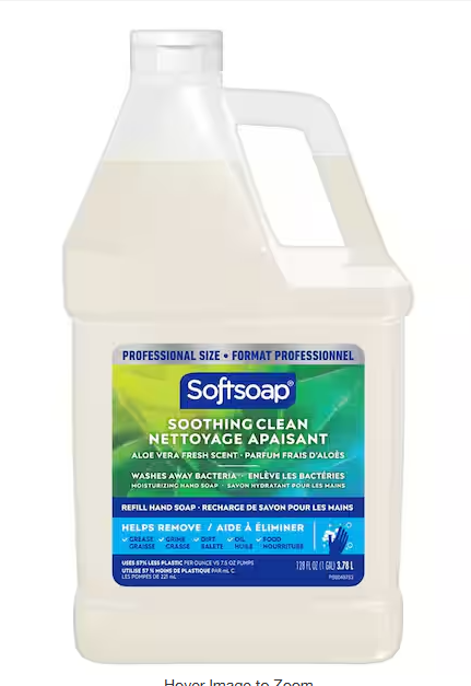 128 oz./1 Gal. Soothing Clean Aloe Vera Fresh Scent Liquid Hand Soap Refill