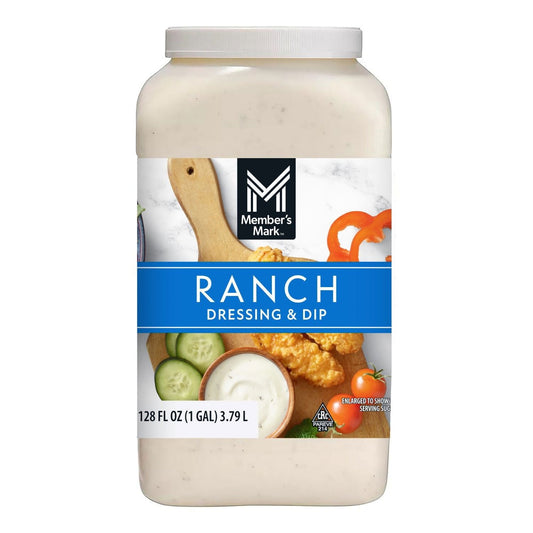 Member's Mark Creamy Ranch Dressing, 1 Gallon – Gluten-Free, Vegetarian Friendly