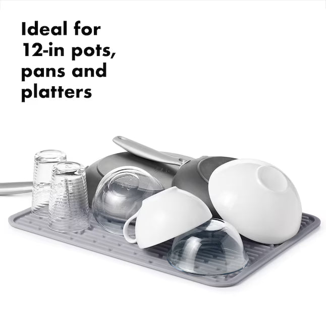 OXO 12.5-in W x 0.25-in L x 16.9-in H Plastic Drying mat