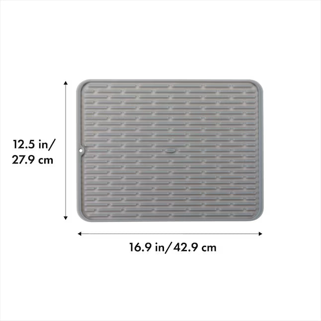 OXO 12.5-in W x 0.25-in L x 16.9-in H Plastic Drying mat