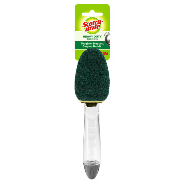 Scotch-Brite Heavy Duty Poly fiber Dish wand with Soap Dispenser