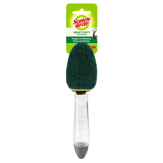Scotch-Brite Heavy Duty Poly fiber Dish wand with Soap Dispenser