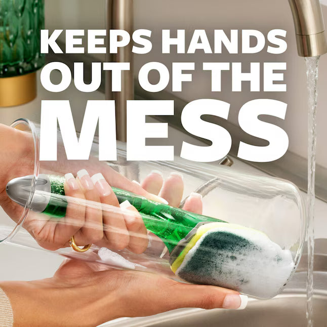 Scotch-Brite Heavy Duty Poly fiber Dish wand with Soap Dispenser