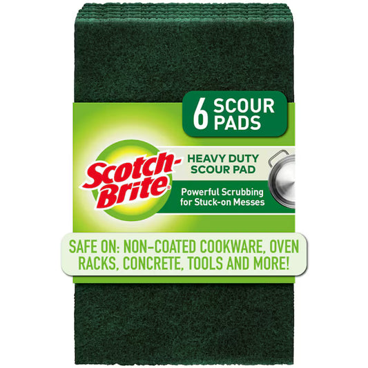 Scotch-Brite Heavy Duty Poly fiber Scouring pad 6 -Pack