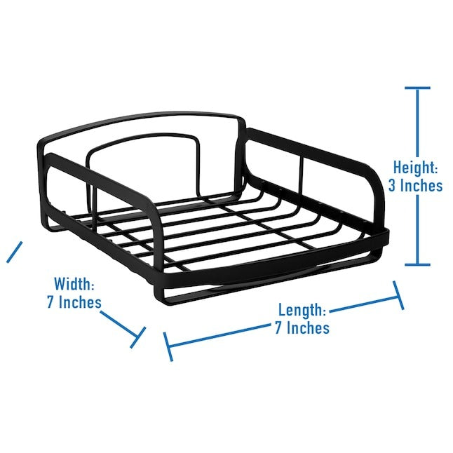 Kitchen Details Matte Black Metal Freestanding Napkin Holder