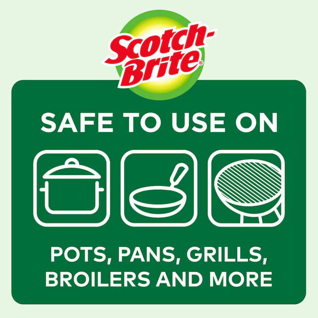 Scotch-Brite Scrubber Stainless steel Scouring pad 3 -Pack
