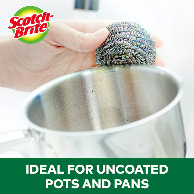 Scotch-Brite Scrubber Stainless steel Scouring pad 3 -Pack