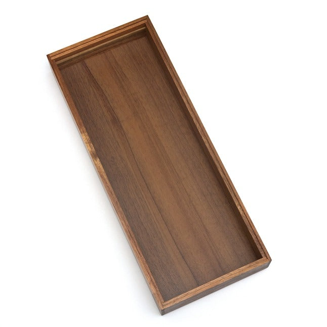 allen + roth 15-in x 6-in Brown Acacia Wood Stackable Drawer Organizer