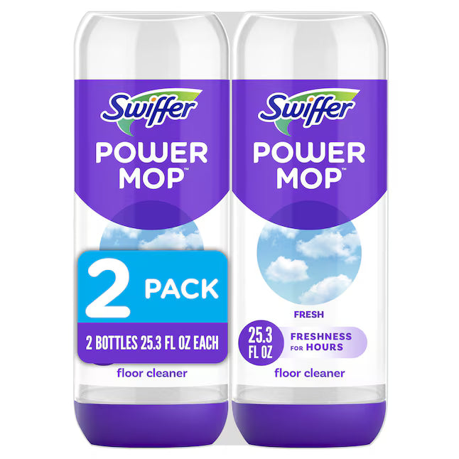 Swiffer Power Mop Refill Fresh Spray Floor Cleaner 2 -Count
