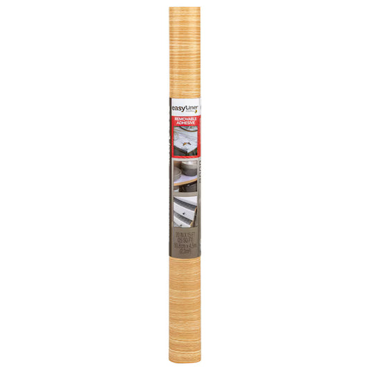 Duck EasyLiner Removable Adhesive 20-in x 15-ft Natural Oak Shelf liner
