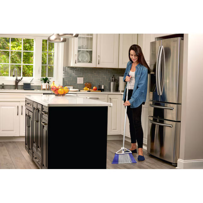 MOXIE 14.5-in Poly fiber Multi-surface Angle with dustpan Push Broom