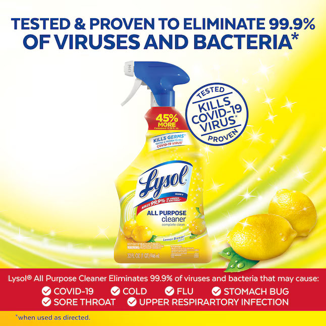 LYSOL 32 -oz Lemon Breeze Disinfectant Liquid All-Purpose Cleaner